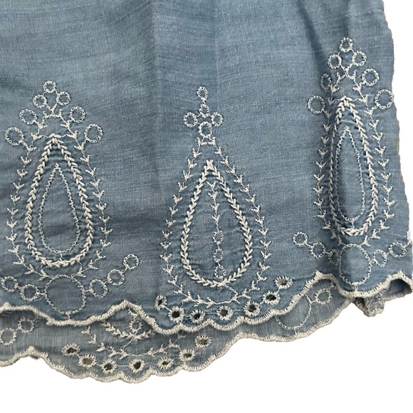 Women’s Forever 21 Blue Blouse Size Medium - Picture 2 of 3